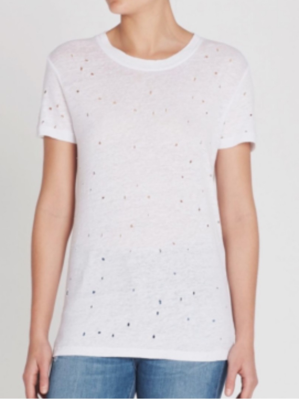 IRO distressed linen tee
